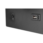 Sieninis šviestuvas skirtas skaitymui G9 Piero USB JUODA+Aukso
