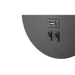 Sieninis šviestuvas skirtas skaitymui G9+LED Piero USB JUODA
