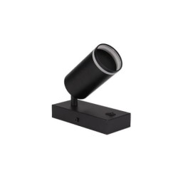 Sieninis šviestuvas skirtas skaitymui GU10 Ring 55mm JUODA