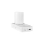 Sieninis šviestuvas skirtas skaitymui GU10 Timo BALTA USB A+C