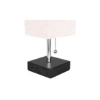 Stalinis šviestuvas Boro E27 1x USB-A + USB-C