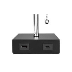 Stalinis šviestuvas Boro E27 1x USB-A + USB-C