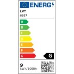 Stalinis šviestuvas Marina LED 9W 4500K Juoda