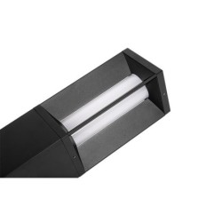 Pastatomas lauko šviestuvas LED 9W Prios 60cm Juoda