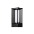 Pastatomas lauko šviestuvas LED 9W Prios 60cm Juoda