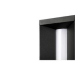 Pastatomas lauko šviestuvas LED 9W Prios 60cm Juoda