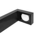 Pastatomas lauko šviestuvas LED GX53 Hebin 60cm Juoda