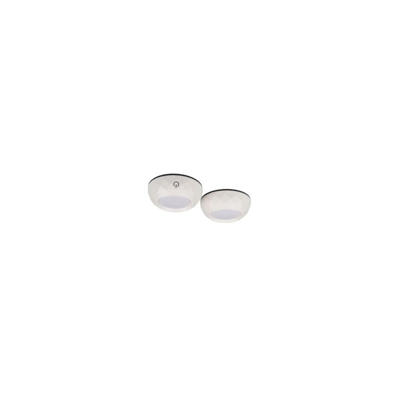 Po spintele montuojamas pakraunamas šviestuvas LED 2x 2LED 4000K BALTA