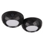 Po spintele montuojamas šviestuvas LED 2x 2LED 4000K Juoda