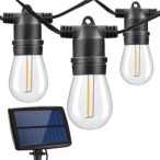 Girlianda LED maitinama saulės energija 10 10m Apvalus