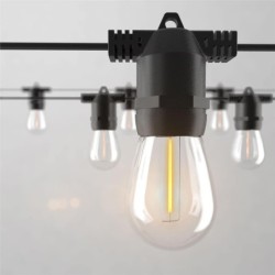 Girlianda LED maitinama saulės energija 10 10m Apvalus