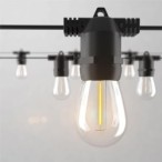 Girlianda LED maitinama saulės energija 10 10m Apvalus