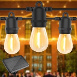 Girlianda LED maitinama saulės energija 10 10m Apvalus