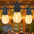 Girlianda LED maitinama saulės energija 10 10m Apvalus