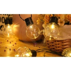 Girlianda LED maitinama saulės energija 10 335cm Apvalus