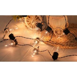 Girlianda LED maitinama saulės energija 10 335cm Apvalus