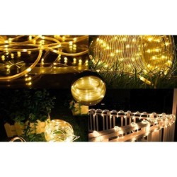 Girlianda LED maitinama saulės energija 100 1190cm Lanksti jungtis