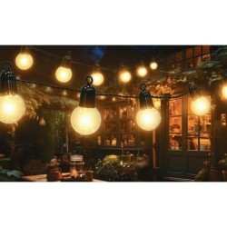 Girlianda LED maitinama saulės energija 20 485cm