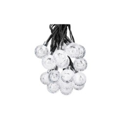 Girlianda LED maitinama saulės energija 20 485cm Apvalus