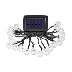 Girlianda LED maitinama saulės energija 20 485cm Apvalus
