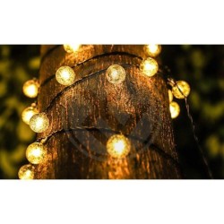 Girlianda LED maitinama saulės energija 20 485cm Apvalus