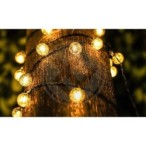 Girlianda LED maitinama saulės energija 20 485cm Apvalus