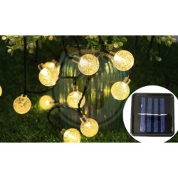 Girlianda LED maitinama saulės energija 20 485cm Apvalus