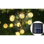 Girlianda LED maitinama saulės energija 20 485cm Apvalus