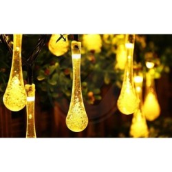 Girlianda LED maitinama saulės energija 20 485cm Lašelio formos