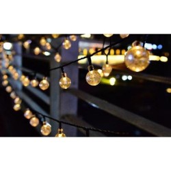Girlianda LED maitinama saulės energija 40 785cm Apvalus