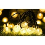 Girlianda LED maitinama saulės energija 40 785cm Apvalus