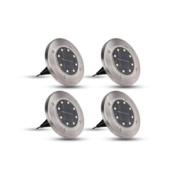 Įsmeigiamas lauko šviestuvas LED maitinamas saulės energija 8xGU10MD