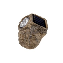 Dekoratyvinis akmeninis LED šviestuvas maitinamas saulės energija 14,5cm