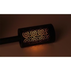 Sodo šviestuvas LED maitinamas saulės energija Deglo formos 39cm
