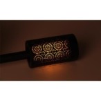 Sodo šviestuvas LED maitinamas saulės energija Deglo formos 39cm