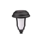 Sodo šviestuvas LED maitinamas saulės energija Deglo formos 40cm