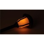 Sodo šviestuvas LED maitinamas saulės energija Deglo formos 40cm