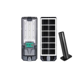 Gatvės šviestuvas LED maitinamas saulės energija Lix 50W IP65 6000K Nuotolinio valdymo pultelis