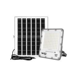 Prožektorius LED SMD Saulės energija įkraunamas Korsa 100W Nuotolinio valdymo pultelis 4500K