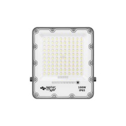 Prožektorius LED SMD Saulės energija įkraunamas Korsa 100W Nuotolinio valdymo pultelis 4500K