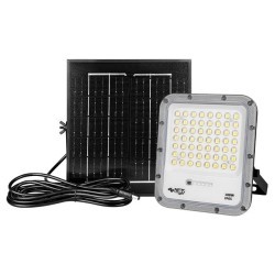 Prožektorius LED SMD Saulės energija įkraunamas Miki 100W Nuotolinio valdymo pultelis 4500K