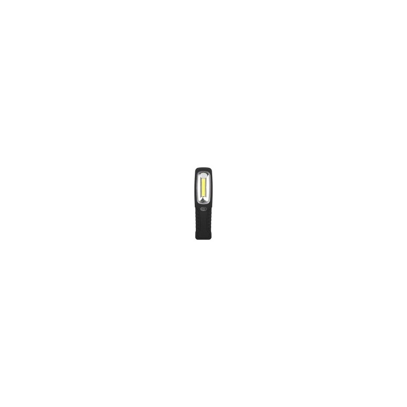 LED žibintuvėlis 3W 4xAAA su tvirtinimo magnetu ir kabliuku