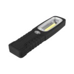 LED žibintuvėlis 3W 4xAAA su tvirtinimo magnetu ir kabliuku