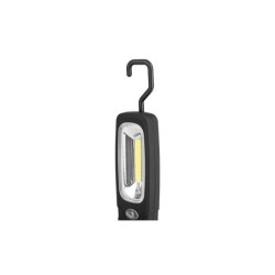 LED žibintuvėlis 3W 4xAAA su tvirtinimo magnetu ir kabliuku