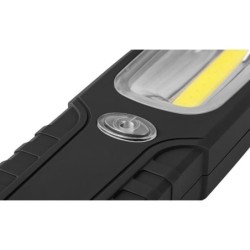 LED žibintuvėlis 3W 4xAAA su tvirtinimo magnetu ir kabliuku