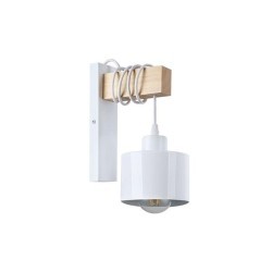 Sieninis šviestuvas E27 LED Elza x1 BALTA + Atsparus vandeniui