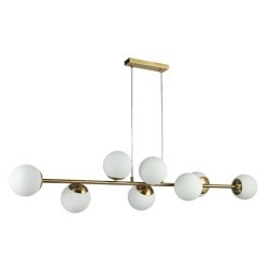 Lubinis šviestuvas E27 Bali 120cm x8 Aukso