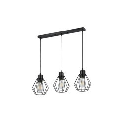Pakabinamas šviestuvas E27 Otto x3 50cm Juoda