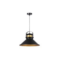Pakabinamas šviestuvas E27 Tao 36cm x1 Juoda+Vario