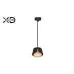 Pakabinamas šviestuvas (XD-IK257B) x1 GX53 Juoda+Aukso